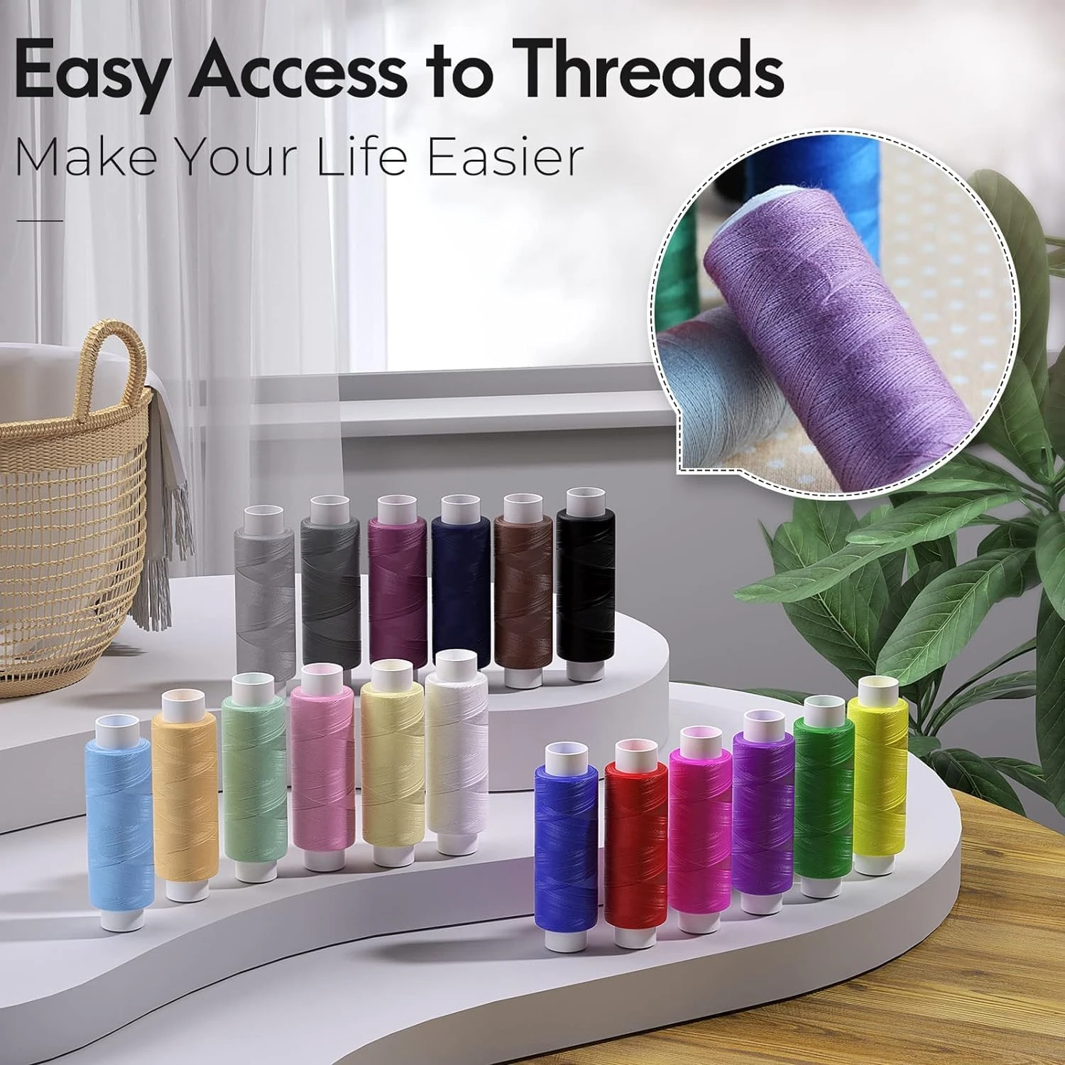 Paporich Sewing Kit Gifts for Grandma, Mom, Friend, Adults Beginner Kids Traveler, Portable Sewing Supplies Accessories with Case Contains Thread, Needle, Scissors, Measure Tape, Thimble etc