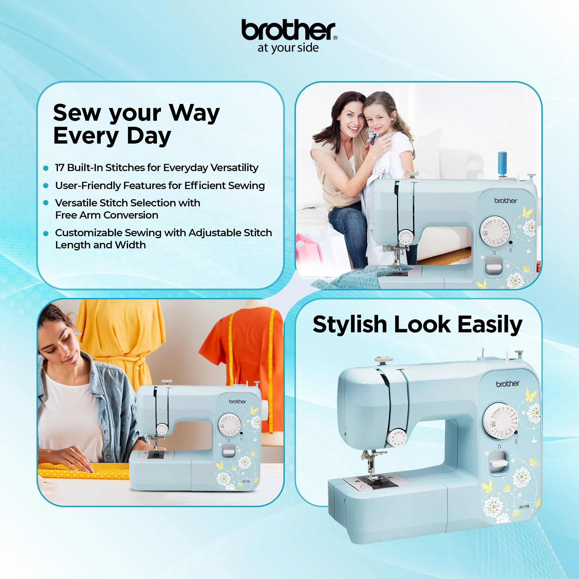 Compact Electric Sewing Machine And Easy To Use Sewing And Mending Machine