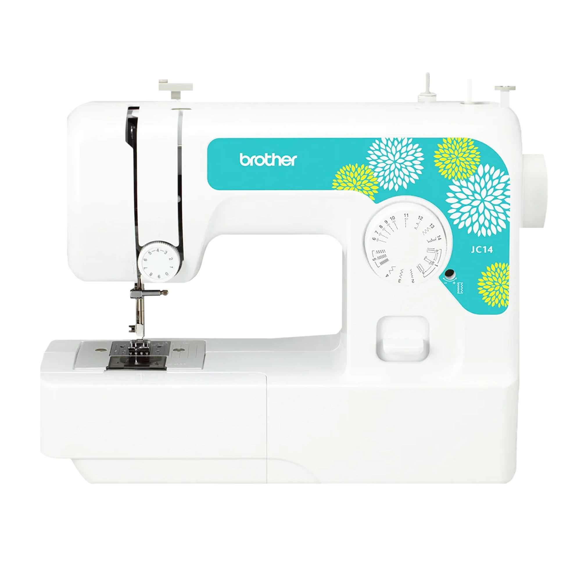 JC14 Compact Electric Sewing Machine | White/Pink color |Made in Vietnam JC14 White