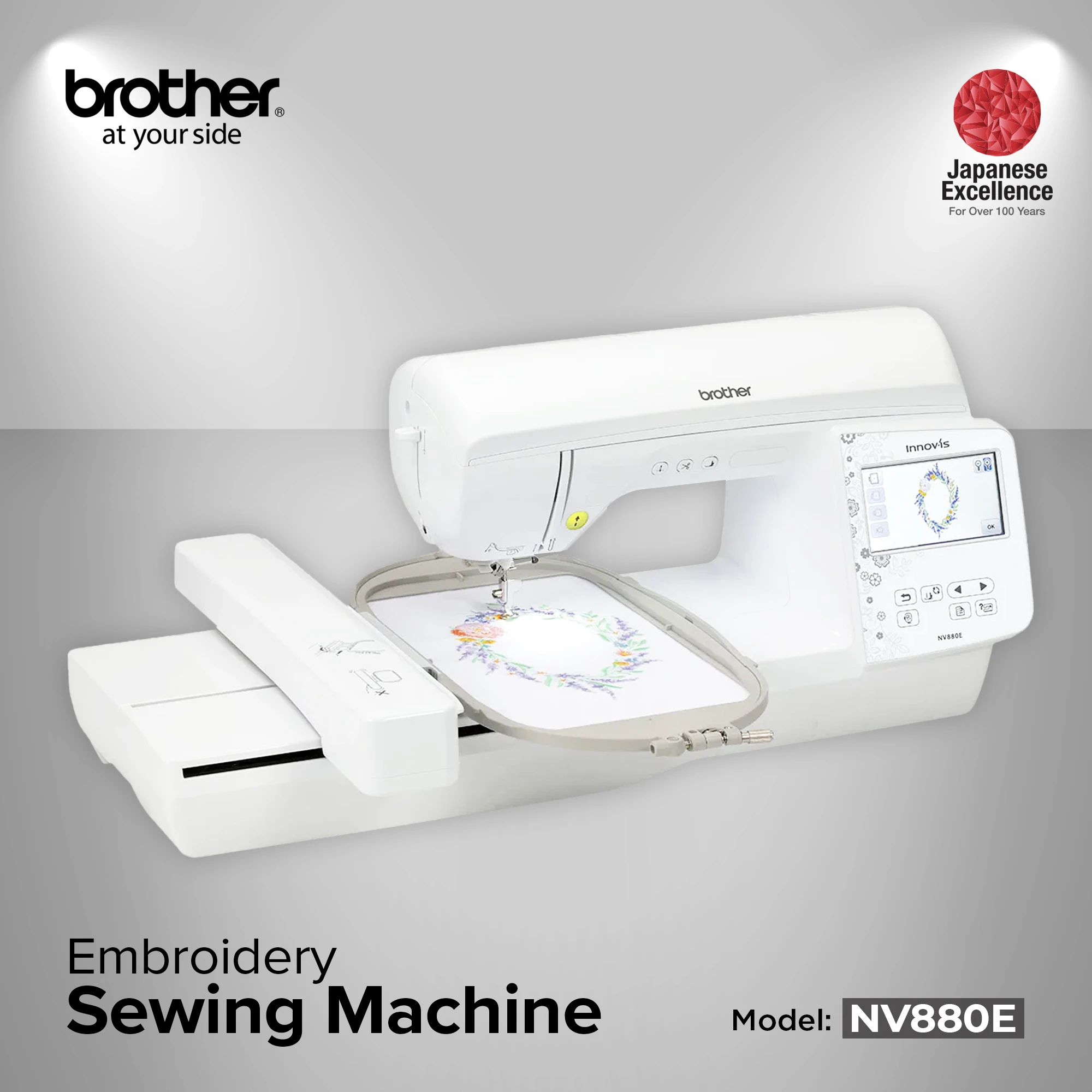 NV880E Embroidery Machine