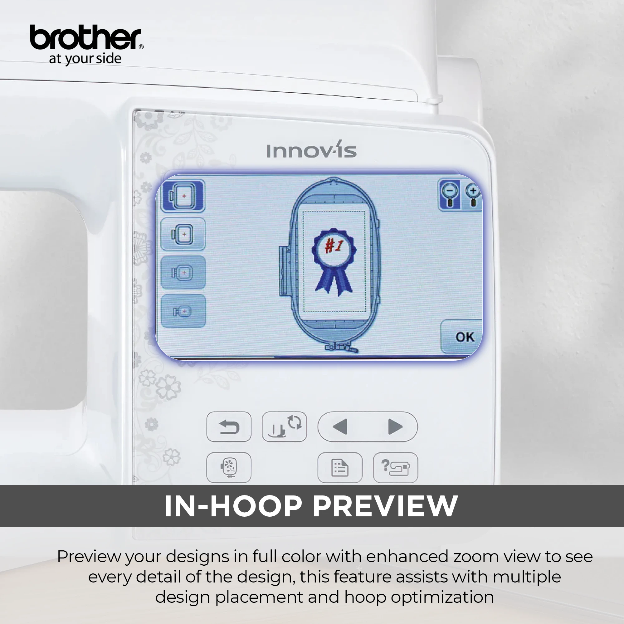 NV880E Embroidery Machine