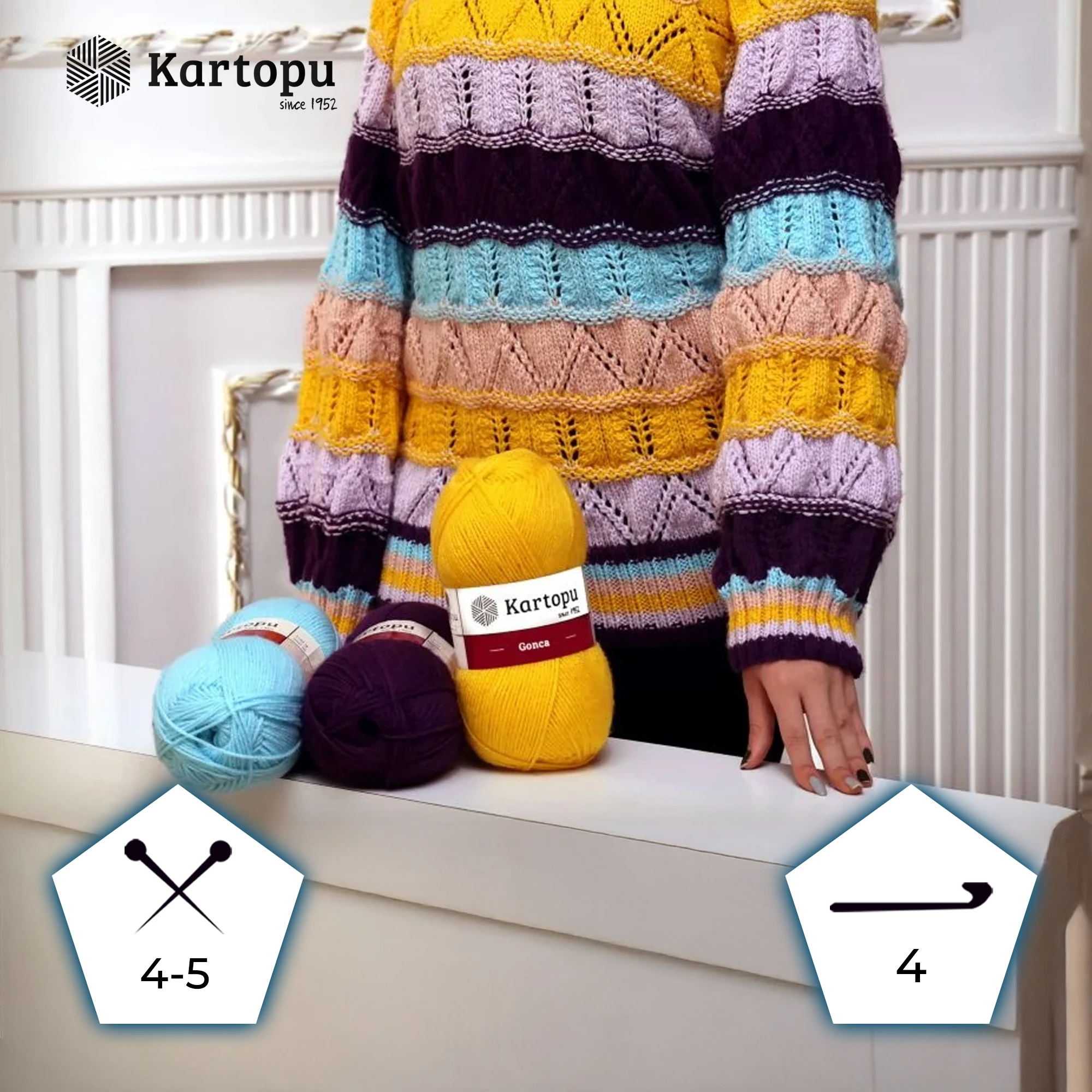 Kartopu K1763 Gonca Yarn â€“ 100g Soft Acrylic, 300m â€“ Dried Rose | Perfect for Embroidery, Crochet & Knitting