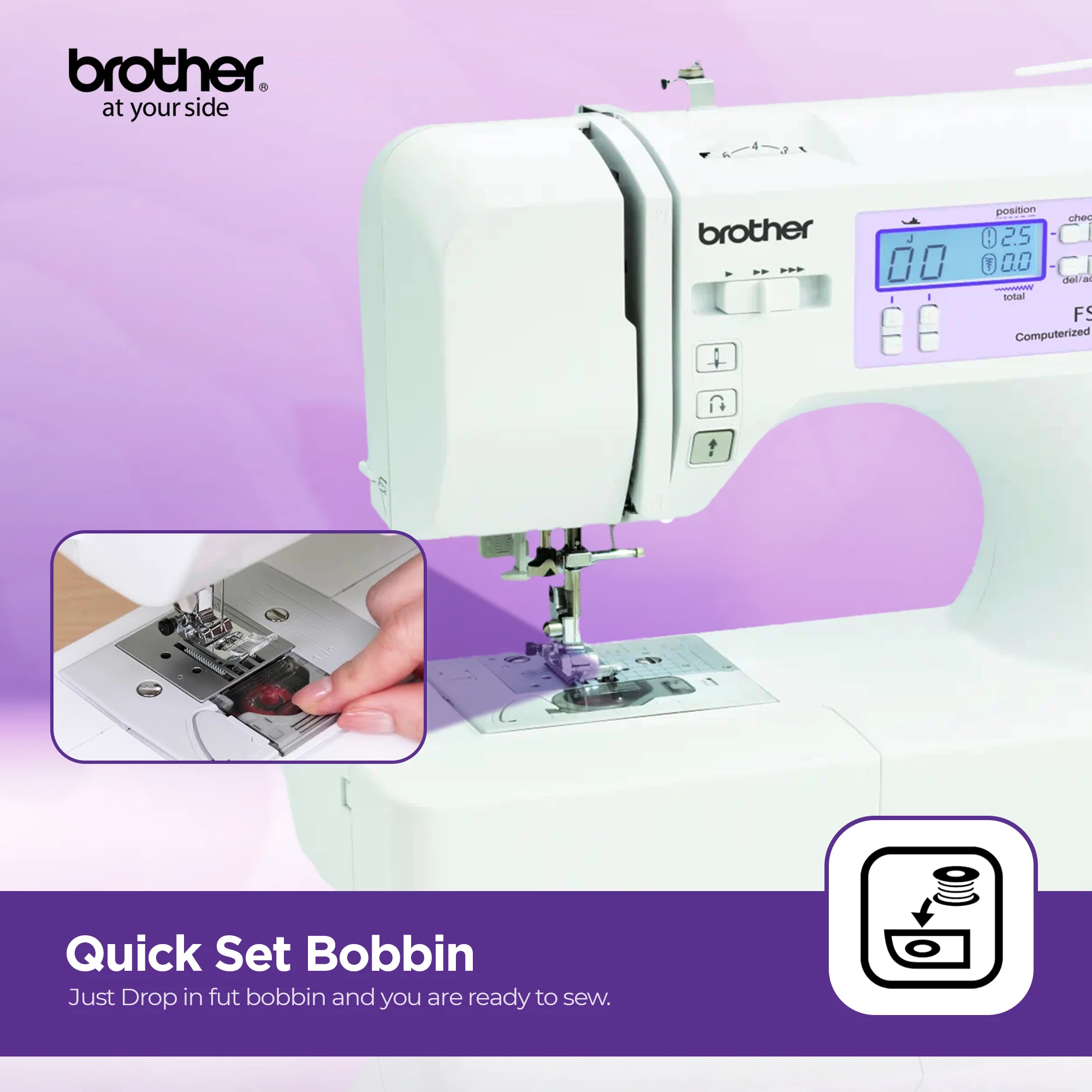 Compact Electric Sewing Machine Easy To Use Sewing And Mending Machine