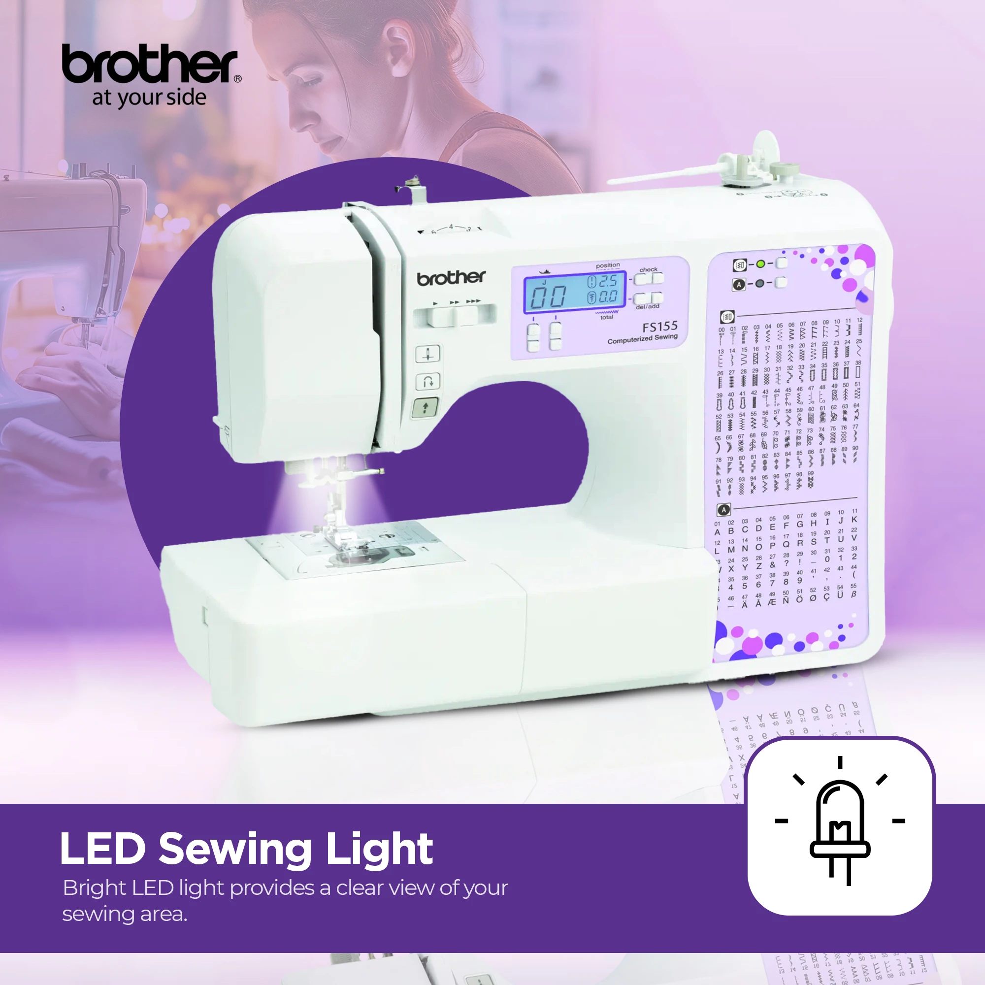 Compact Electric Sewing Machine Easy To Use Sewing And Mending Machine