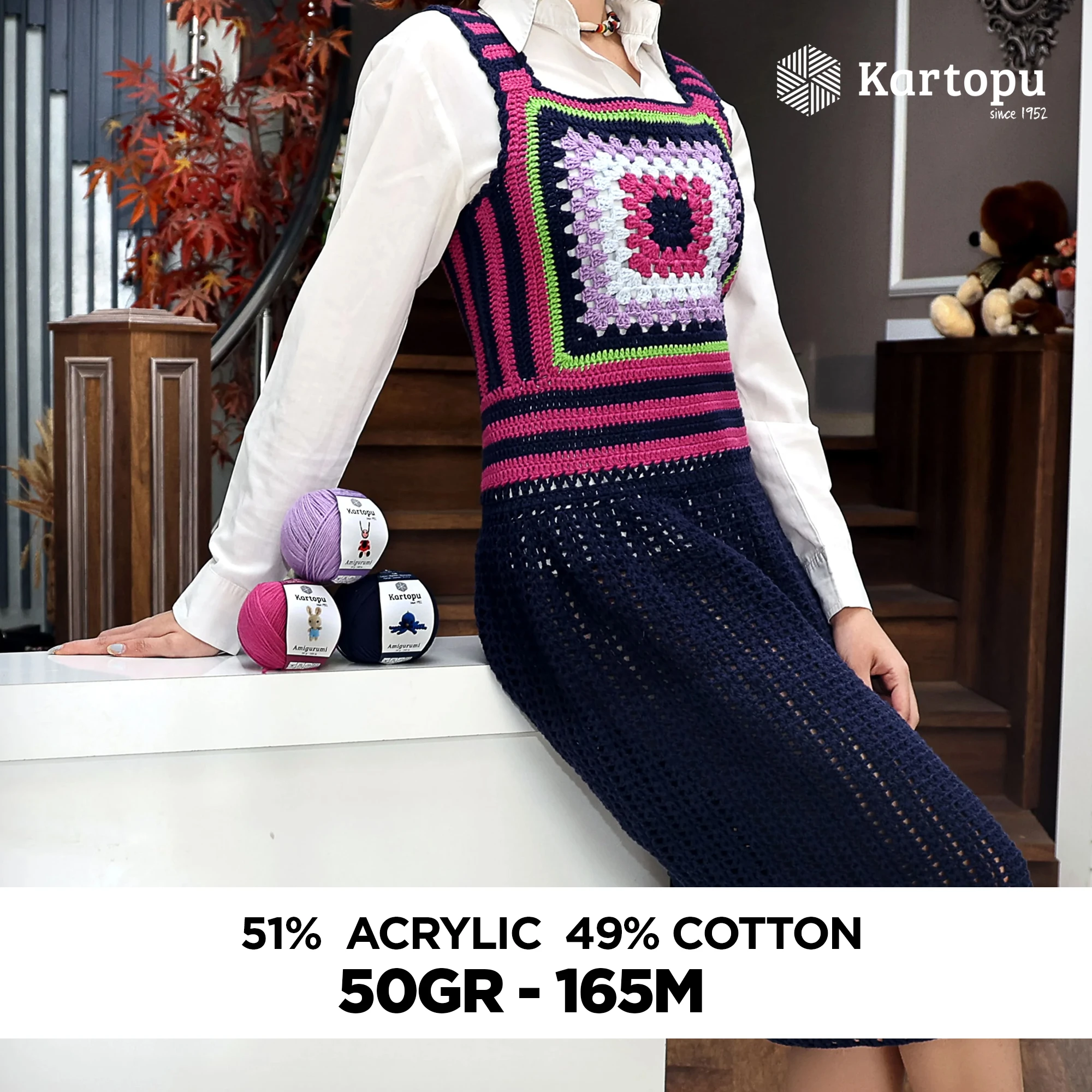 Kartopu K701 Amigurumi Knitting Yarn â€“ 50g, 165m