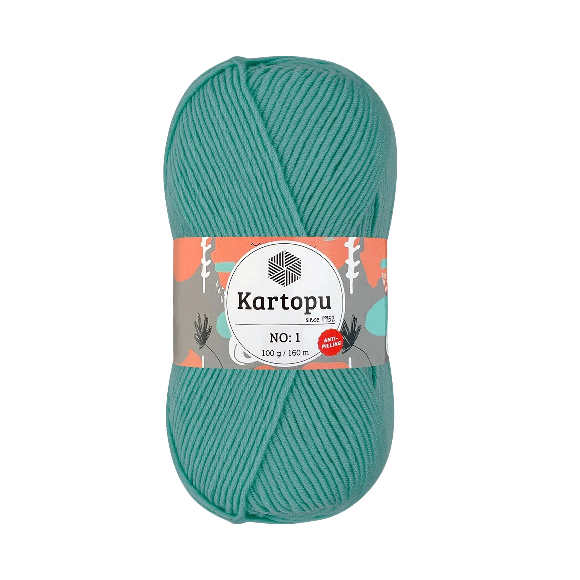 Kartopu K507 No-1 Yarn is made from 100 percent of anti-pilling acrylic material. Soft and comfortable to touch non-fading, durable and has a good semi-warming effect