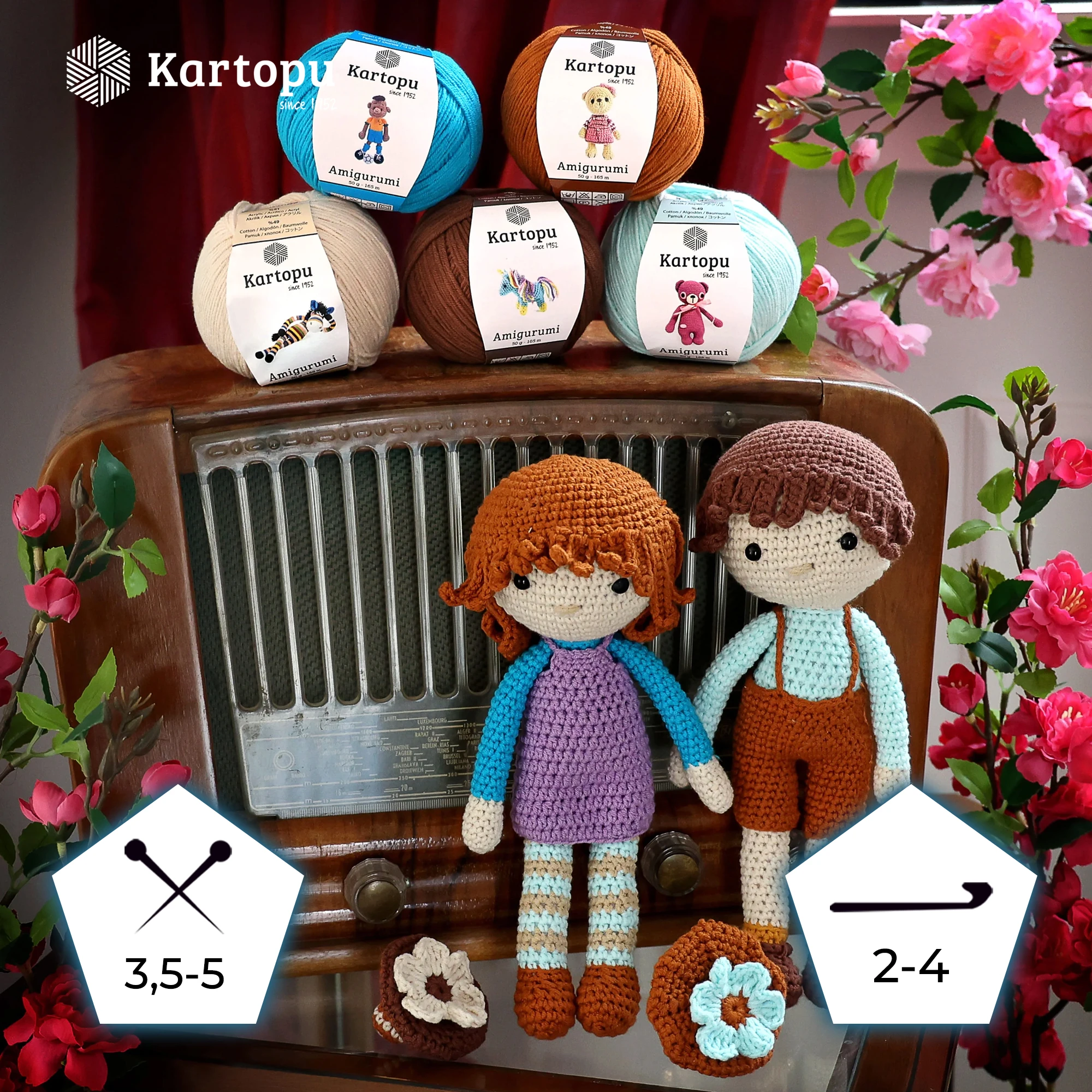 Kartopu K011 Amigurumi Knitting Yarn â€“ 50g, 165m