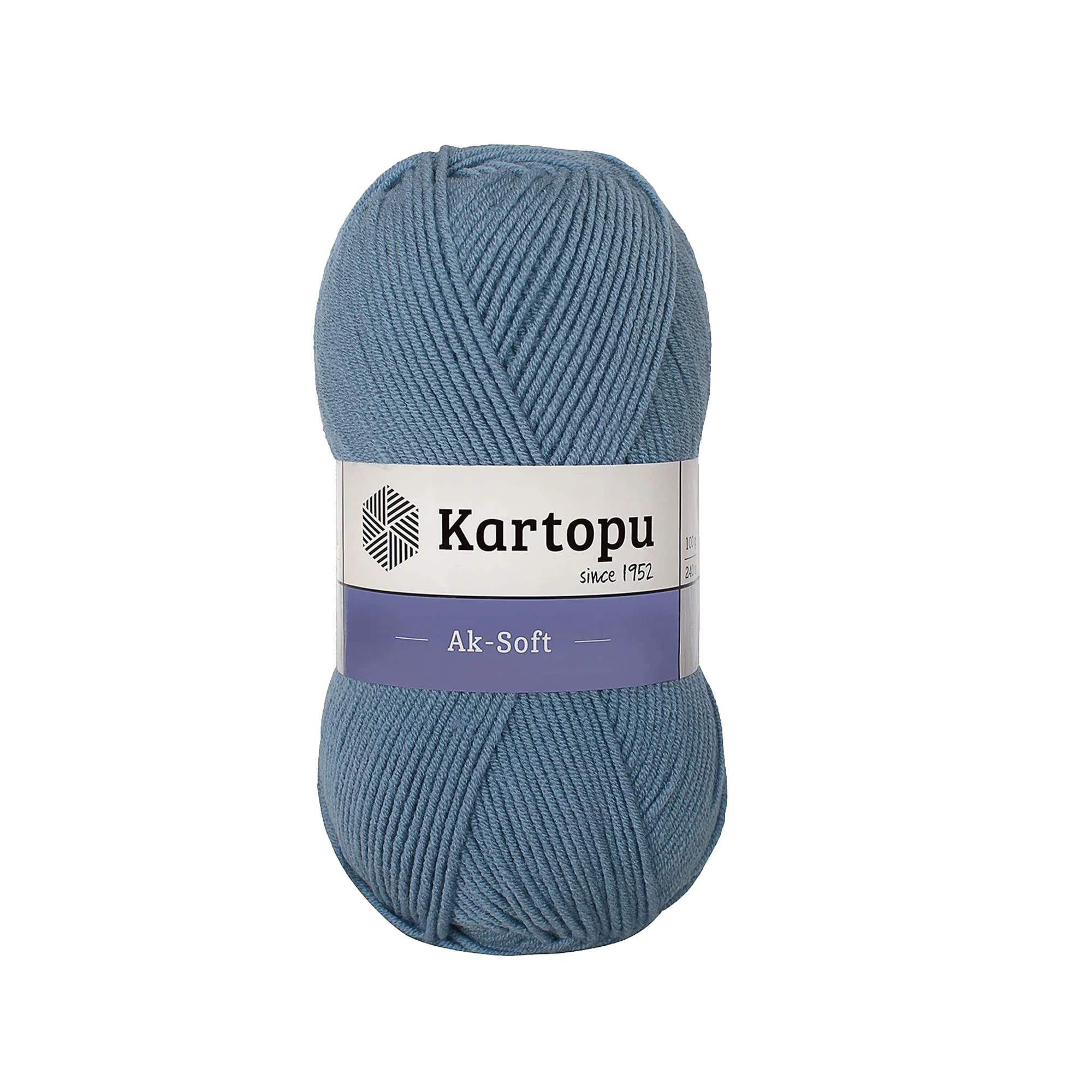 Kartopu K644 Ak-Soft Knitting Yarn â€“ 100g, 250m | Premium Acrylic Yarn for Knitting & Crochet (Blue)